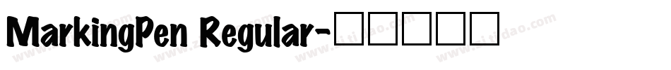 MarkingPen Regular字体转换